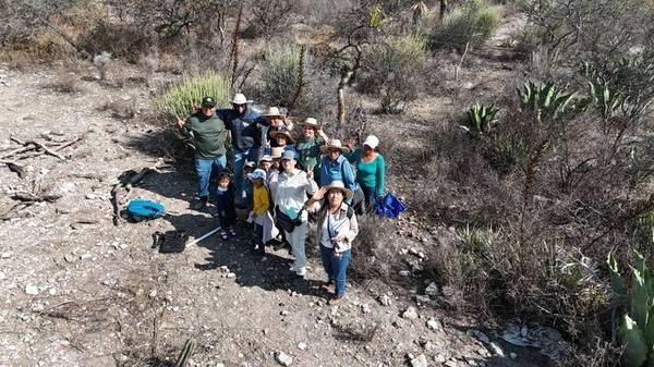 Equipo de campo en sitio de monitoreo